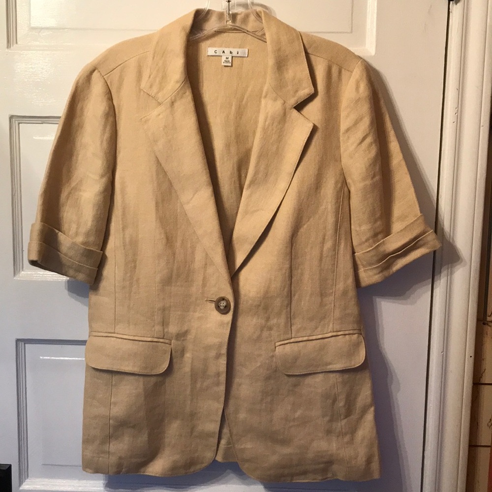 CAbi Short Sleeve Blazer